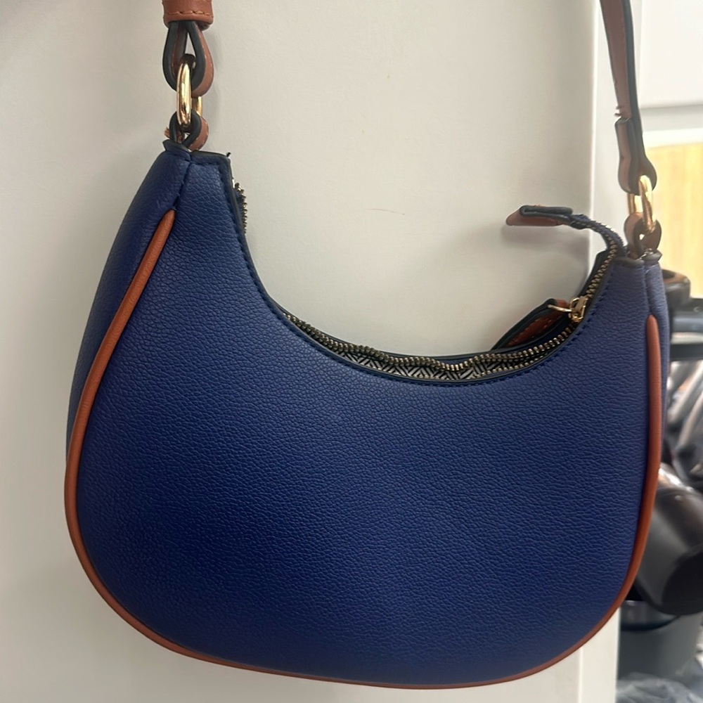 Blue shoulder bag